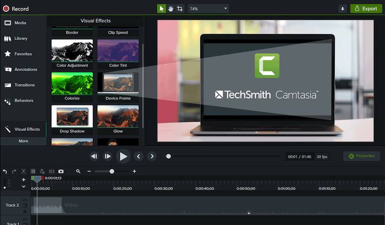 نرم‌افزار Camtasia