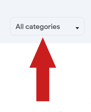 انتخاب دسته مناسب در گوگل ترندز google trends