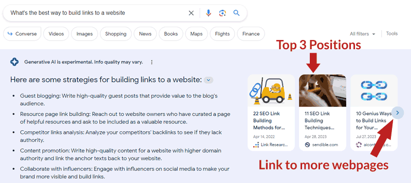 عکس صفحه Google SGE SERP - فایل نشان مرجع تخصصی تولید محتوا و تبادل فایل